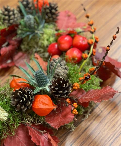 Autumnal Wreath-making Workshop at The Gosling Restaurant and Bar in Woking, Surrey.