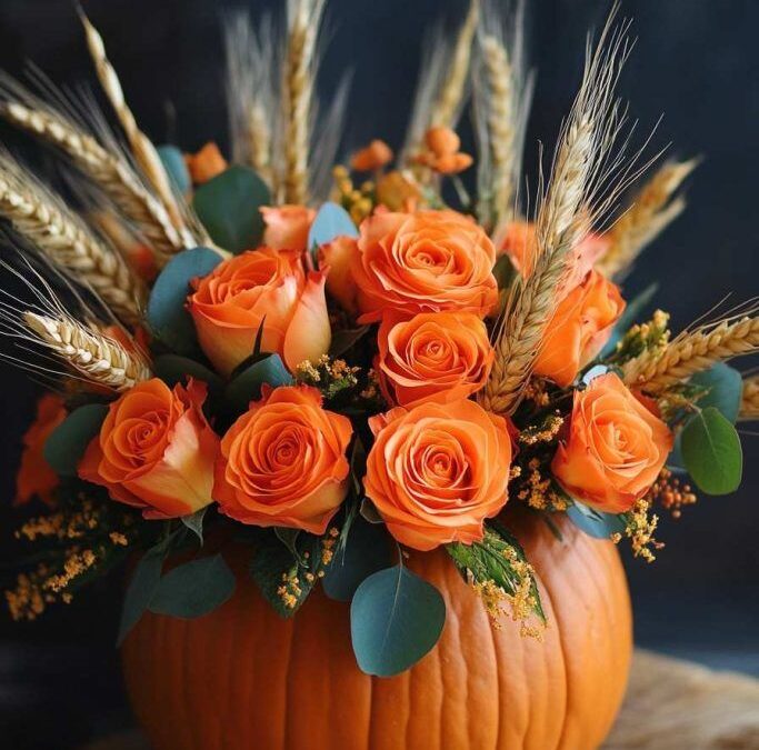 Pumpkins & Peach Bellinis